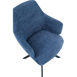 Ezra Swivel Dining Chair Blue
